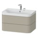 Duravit Möbelwaschtisch Happy D.2 Plus 77,5x49cm, 2 HL, Tau s-matt, 2 Schubk.-1