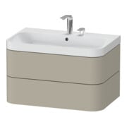 Duravit Möbelwaschtisch Happy D.2 Plus 77,5x49cm, 2 HL, Tau s-matt, 2 Schubk.