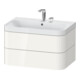 Duravit Möbelwaschtisch Happy D.2 Plus 77,5x49cm, 2 HL, we hgl, 2 Schubkästen-1