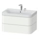 Duravit Möbelwaschtisch Happy D.2 Plus 77,5x49cm, 2 HL, we matt, 2 Schubkästen-1