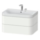 Duravit Möbelwaschtisch Happy D.2 Plus 77,5x49cm, 2 HL, we s-matt, 2 Schubk.-1
