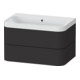 Duravit Möbelwaschtisch Happy D.2 Plus 77,5x49cm, o. HL, graph matt, 2 Schubk.-1