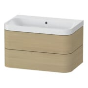 Duravit Möbelwaschtisch Happy D.2 Plus 77,5x49cm, o. HL, Medit. Ei, 2 Schubk.