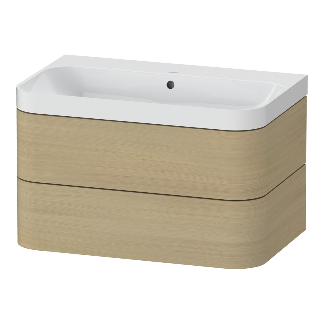 Duravit Möbelwaschtisch Happy D.2 Plus 77,5x49cm, o. HL, Medit. Ei, 2 Schubk.