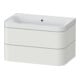 Duravit Möbelwaschtisch Happy D.2 Plus 77,5x49cm, o HL, No we s-matt, 2 Schubk.-1