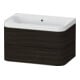 Duravit Möbelwaschtisch Happy D.2 Plus 77,5x49cm, o. HL, Nussb geb., 2 Schubk.-1