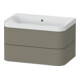 Duravit Möbelwaschtisch Happy D.2 Plus 77,5x49cm, o HL, st-g s-matt, 2 Schubk.-1