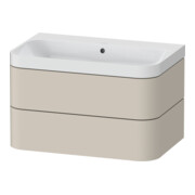 Duravit Möbelwaschtisch Happy D.2 Plus 77,5x49cm, o. HL, Tau matt, 2 Schubk.