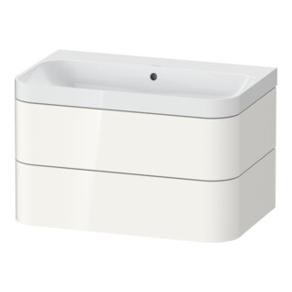 Duravit Möbelwaschtisch Happy D.2 Plus 77,5x49cm, o. HL, we hgl, 2 Schubkästen