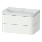Duravit Möbelwaschtisch Happy D.2 Plus 77,5x49cm, o. HL, we s-matt, 2 Schubk.