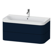 Duravit Möbelwaschtisch Happy D.2 Plus 97,5x49cm, 1 HL, blau s-matt, 2 Schubk.