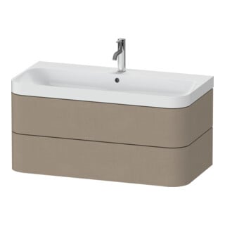 Duravit Möbelwaschtisch Happy D.2 Plus 97,5x49cm, 1 HL, leinen, 2 Schubkästen