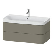 Duravit Möbelwaschtisch Happy D.2 Plus 97,5x49cm, 1 HL, st-g s-matt, 2 Schubk.-1