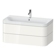 Duravit Möbelwaschtisch Happy D.2 Plus 97,5x49cm, 1 HL, we hgl, 2 Schubkästen