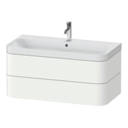 Duravit Möbelwaschtisch Happy D.2 Plus 97,5x49cm, 1 HL, we s-matt, 2 Schubk.