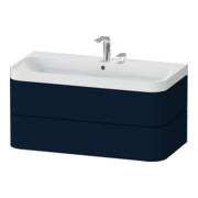 Duravit Möbelwaschtisch Happy D.2 Plus 97,5x49cm, 2 HL, blau s-matt, 2 Schubk.