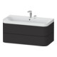 Duravit Möbelwaschtisch Happy D.2 Plus 97,5x49cm, 2 HL, graph matt, 2 Schubk.-1