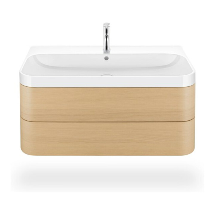 Duravit Möbelwaschtisch Happy D.2 Plus 97,5x49cm, 2 HL, Medit. Ei, 2 Schubk.