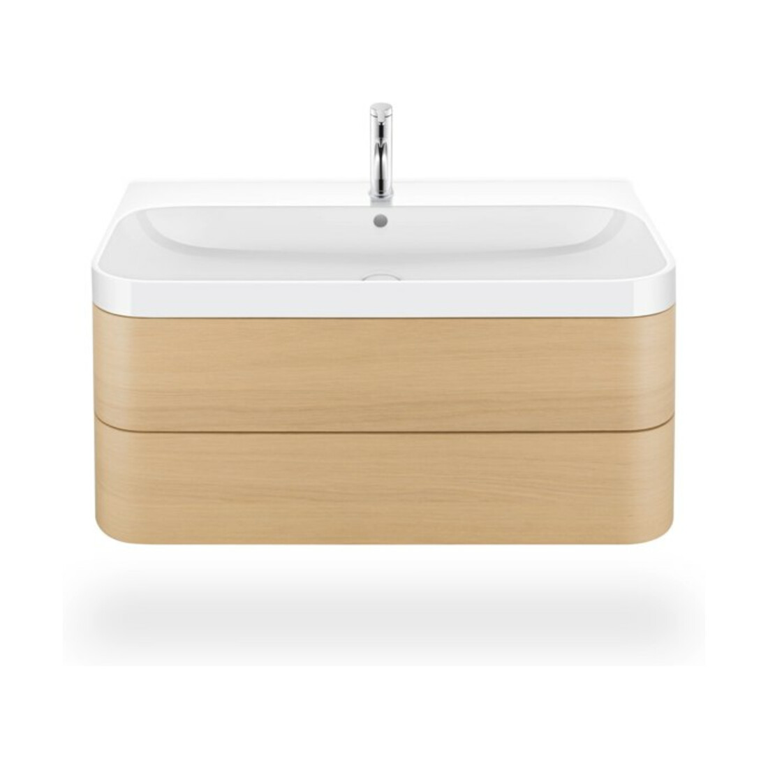 Duravit Möbelwaschtisch Happy D.2 Plus 97,5x49cm, 2 HL, Medit. Ei, 2 Schubk.