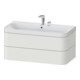 Duravit Möbelwaschtisch Happy D.2 Plus 97,5x49cm, 2 HL, No we s-matt, 2 Schubk.-1