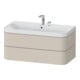 Duravit Möbelwaschtisch Happy D.2 Plus 97,5x49cm, 2 HL, Tau matt, 2 Schubkästen-1