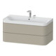 Duravit Möbelwaschtisch Happy D.2 Plus 97,5x49cm, 2 HL, Tau s-matt, 2 Schubk.-1