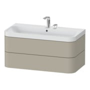 Duravit Möbelwaschtisch Happy D.2 Plus 97,5x49cm, 2 HL, Tau s-matt, 2 Schubk.