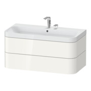 Duravit Möbelwaschtisch Happy D.2 Plus 97,5x49cm, 2 HL, we hgl, 2 Schubkästen