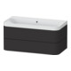 Duravit Möbelwaschtisch Happy D.2 Plus 97,5x49cm, o. HL, graph matt, 2 Schubk.-1