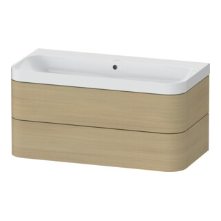 Duravit Möbelwaschtisch Happy D.2 Plus 97,5x49cm, o. HL, Medit. Ei, 2 Schubk.