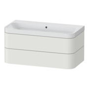 Duravit Möbelwaschtisch Happy D.2 Plus 97,5x49cm, o HL, No we s-matt, 2 Schubk.