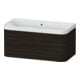 Duravit Möbelwaschtisch Happy D.2 Plus 97,5x49cm, o. HL, Nussb geb., 2 Schubk.-1
