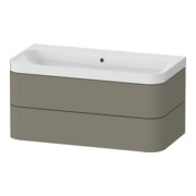 Duravit Möbelwaschtisch Happy D.2 Plus 97,5x49cm, o HL, st-g s-matt, 2 Schubk.
