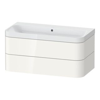 Duravit Möbelwaschtisch Happy D.2 Plus 97,5x49cm, o. HL, we hgl, 2 Schubkästen