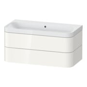 Duravit Möbelwaschtisch Happy D.2 Plus 97,5x49cm, o. HL, we hgl, 2 Schubkästen