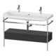 Duravit Möbelwaschtisch-Kombi Happy D.2 Plus 117,5x49cm, 1 HL, m Kons, 1 Lad, gra m-1