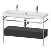 Duravit Möbelwaschtisch-Kombi Happy D.2 Plus 117,5x49cm, 1 HL, m Kons, 1 Lad, gra m