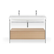 Duravit Möbelwaschtisch-Kombi Happy D.2 Plus 117,5x49cm, 1 HL, m Kons, 1 Lad, Me Ei