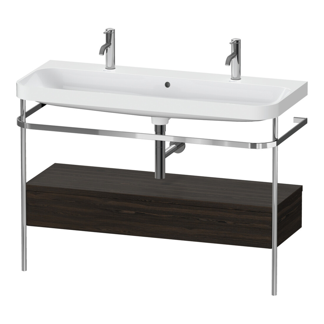 Duravit Möbelwaschtisch-Kombi Happy D.2 Plus 117,5x49cm, 1 HL, m Kons, 1 Lad, N geb.