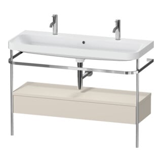 Duravit Möbelwaschtisch-Kombi Happy D.2 Plus 117,5x49cm, 1 HL, m Kons, 1 Lad, T matt