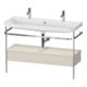 Duravit Möbelwaschtisch-Kombi Happy D.2 Plus 117,5x49cm, 1 HL, m Kons, 1 Lad, T matt-1
