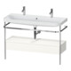 Duravit Möbelwaschtisch-Kombi Happy D.2 Plus 117,5x49cm, 1 HL, m Kons, 1 Lad, we hgl-1