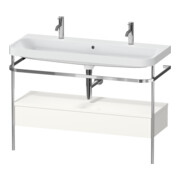 Duravit Möbelwaschtisch-Kombi Happy D.2 Plus 117,5x49cm, 1 HL, m Kons, 1 Lad, we hgl