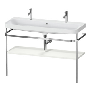 Duravit Möbelwaschtisch-Kombi Happy D.2 Plus 117,5x49cm, 1 HL, m Konso, No we s-matt