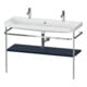 Duravit Möbelwaschtisch-Kombi Happy D.2 Plus 117,5x49cm, 1 HL, m Konsole, blau s-matt-1
