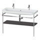 Duravit Möbelwaschtisch-Kombi Happy D.2 Plus 117,5x49cm, 1 HL, m Konsole, graph matt-1