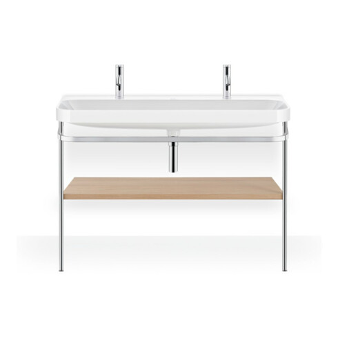 Duravit Möbelwaschtisch-Kombi Happy D.2 Plus 117,5x49cm, 1 HL, m Konsole, Medit. Ei