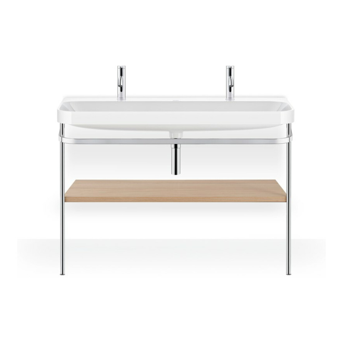 Duravit Möbelwaschtisch-Kombi Happy D.2 Plus 117,5x49cm, 1 HL, m Konsole, Medit. Ei