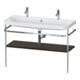 Duravit Möbelwaschtisch-Kombi Happy D.2 Plus 117,5x49cm, 1 HL, m Konsole, Nussb geb.-1