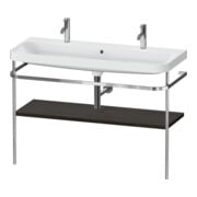 Duravit Möbelwaschtisch-Kombi Happy D.2 Plus 117,5x49cm, 1 HL, m Konsole, Nussb geb.